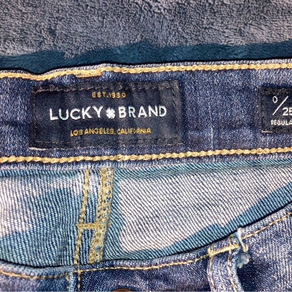 Gently Used Women’s Lucky Brand Handcrafted Jeans Size 0/25 - Picture 3 of 4